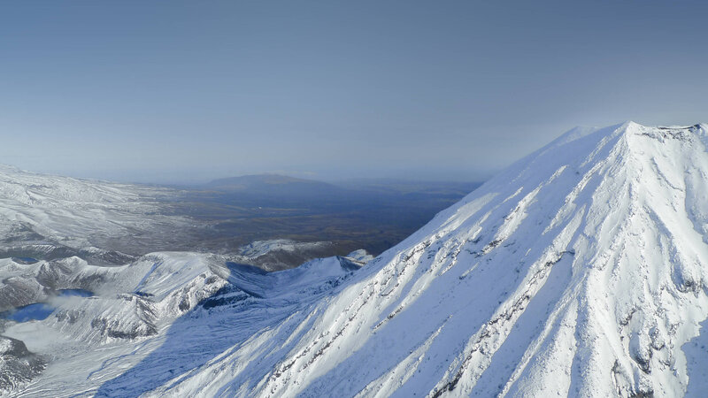 Snow-covered Mountain Peak — White, Serene, Winter, Photograph, Mountain Range