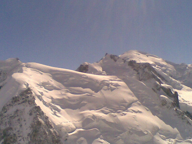 Snow-covered Mountain Peak — White, Snow