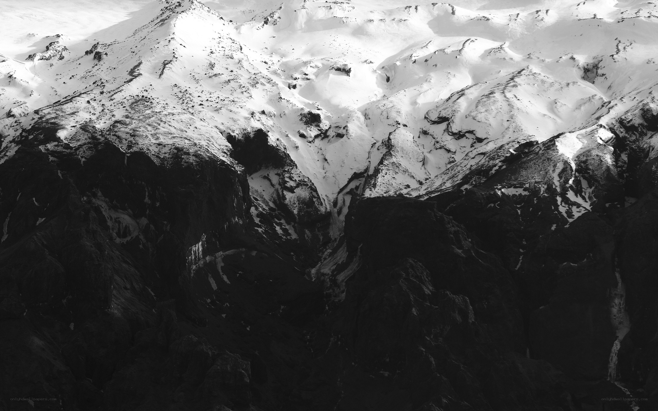 snow-covered mountain peaks