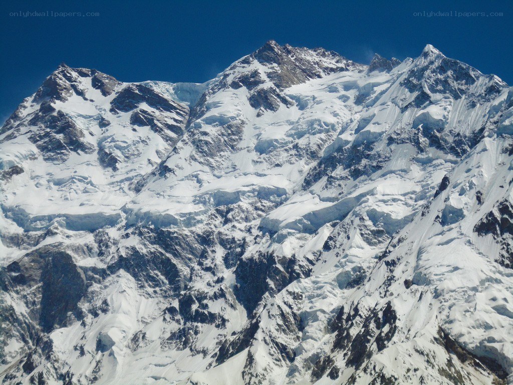 snow-covered mountain peaks
