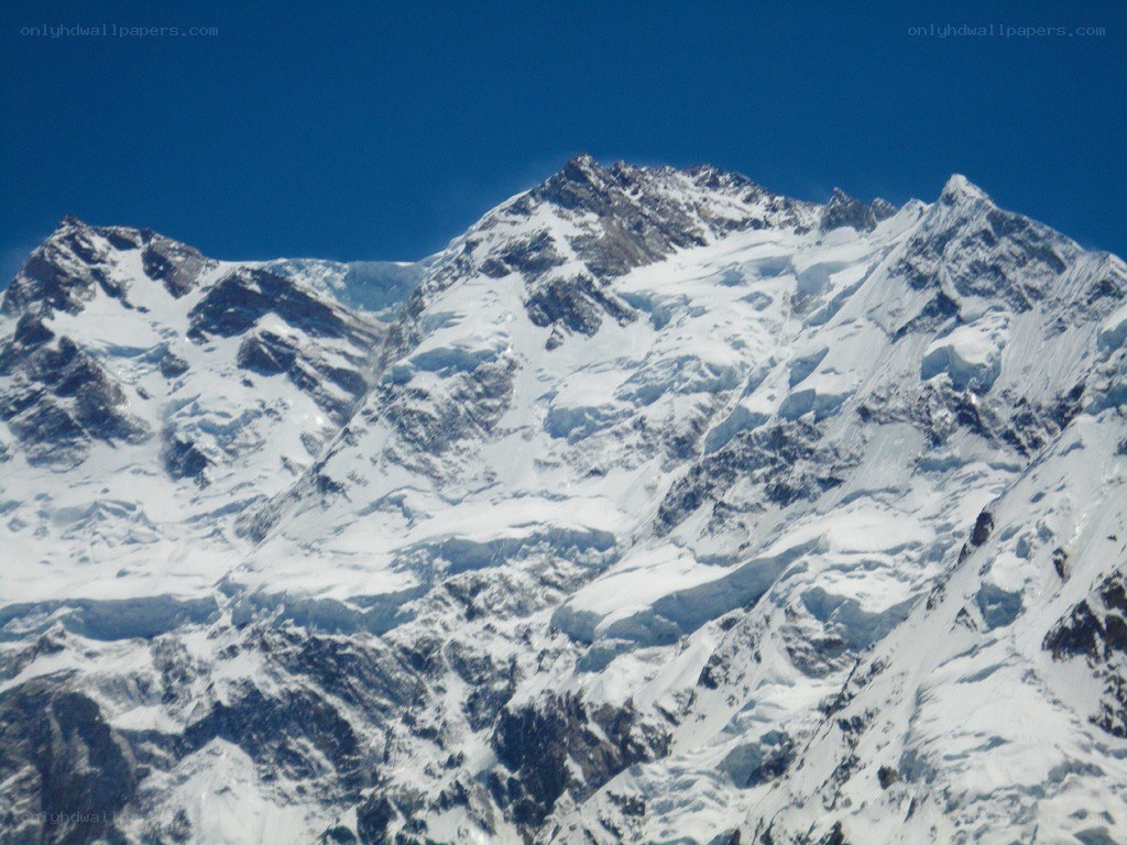 snow-covered mountain peaks