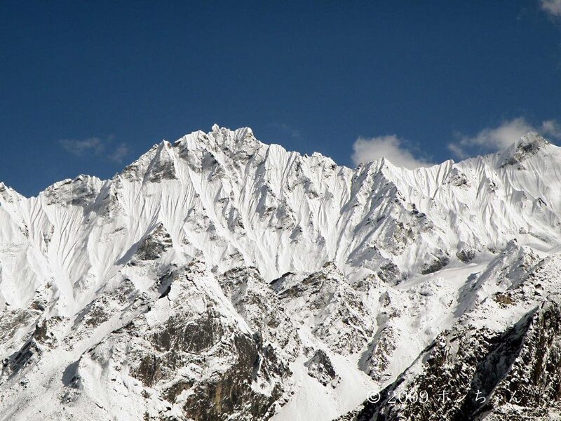 snow-covered mountain peaks