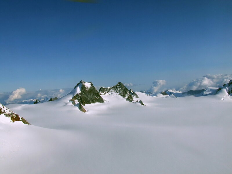 snow-covered mountain peaks