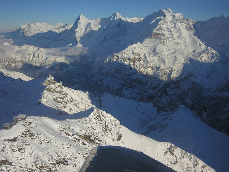 snow-covered mountain peaks