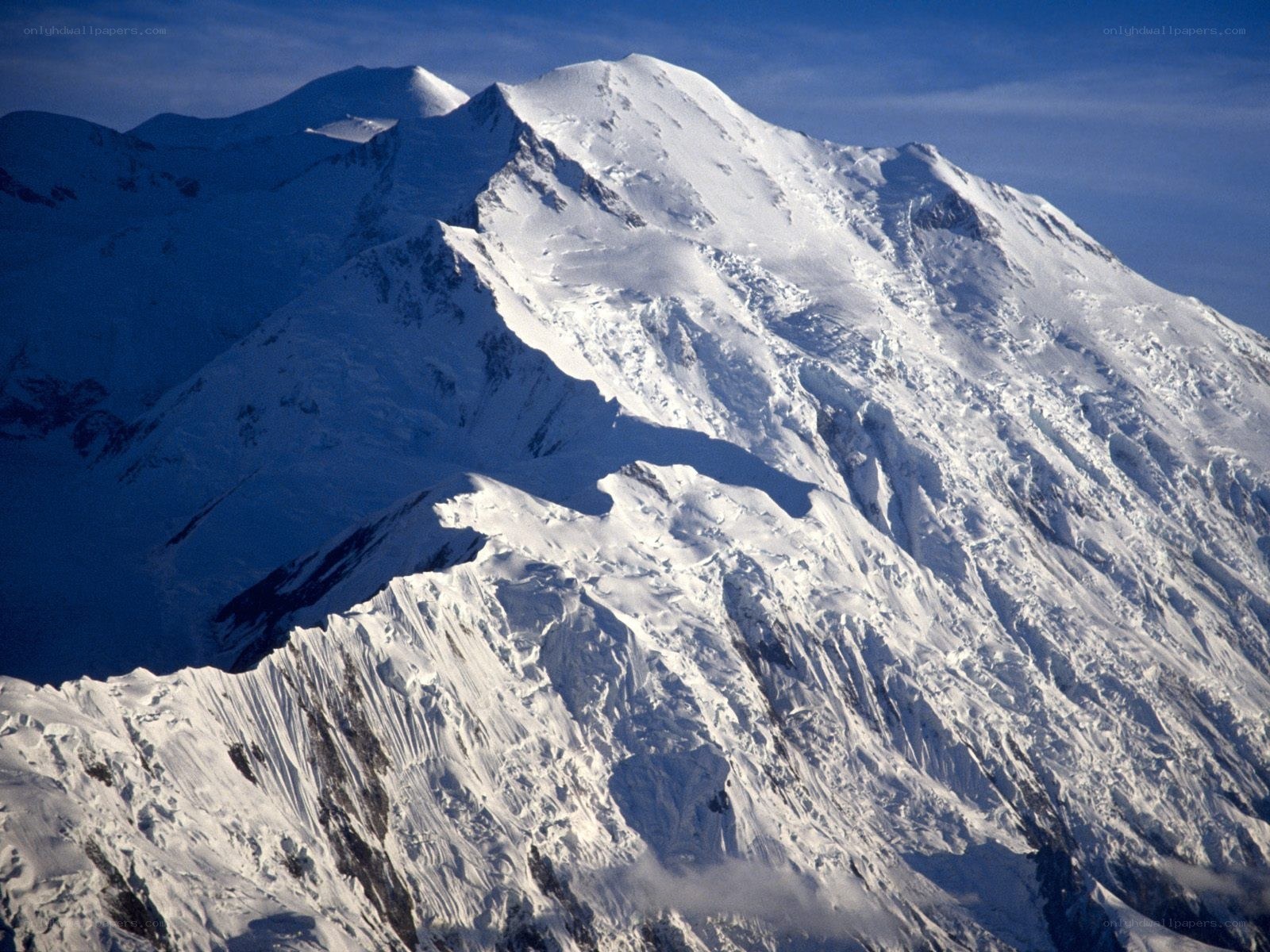 snow-covered mountain peaks