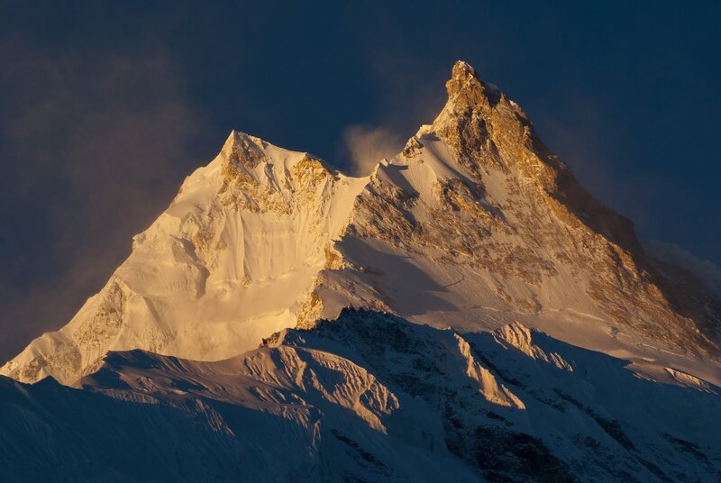 Snow-covered Mountain Peaks — White, Dramatic, Sunrise, Photograph, Snow