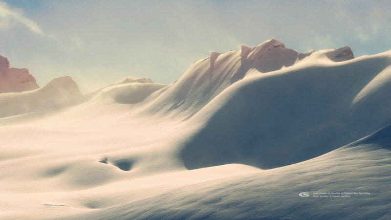 Snow-covered Mountain Peaks — White, Serene, Winter, Photograph, Mountains, Sky