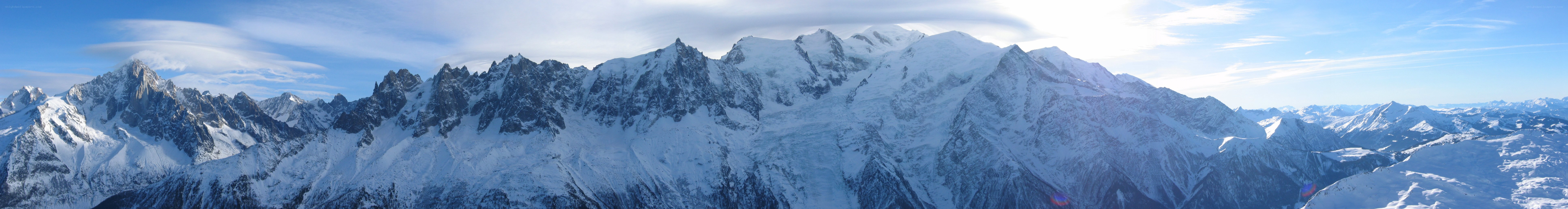 snow-covered mountain range