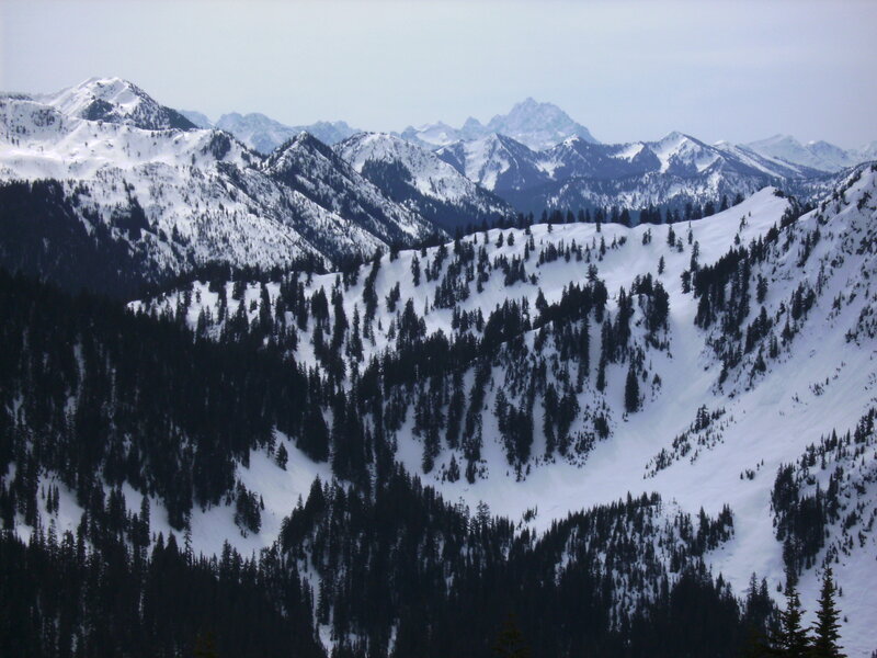 snow-covered mountain range