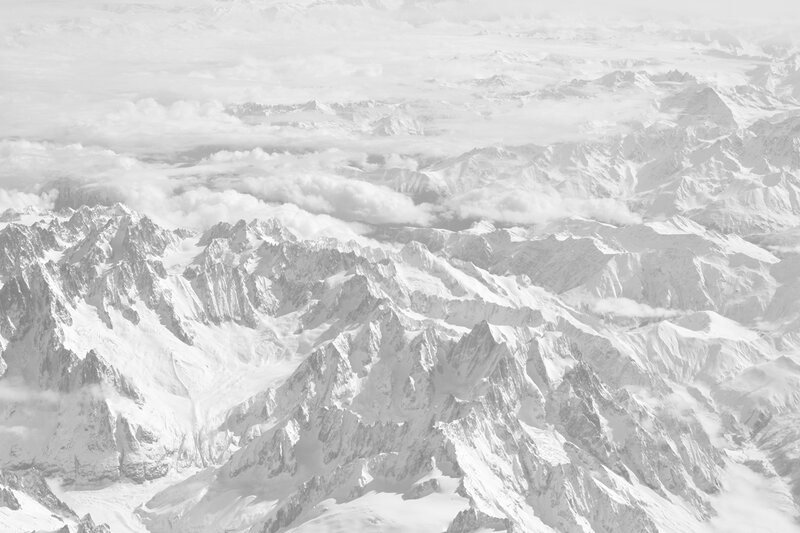snow-covered mountain range