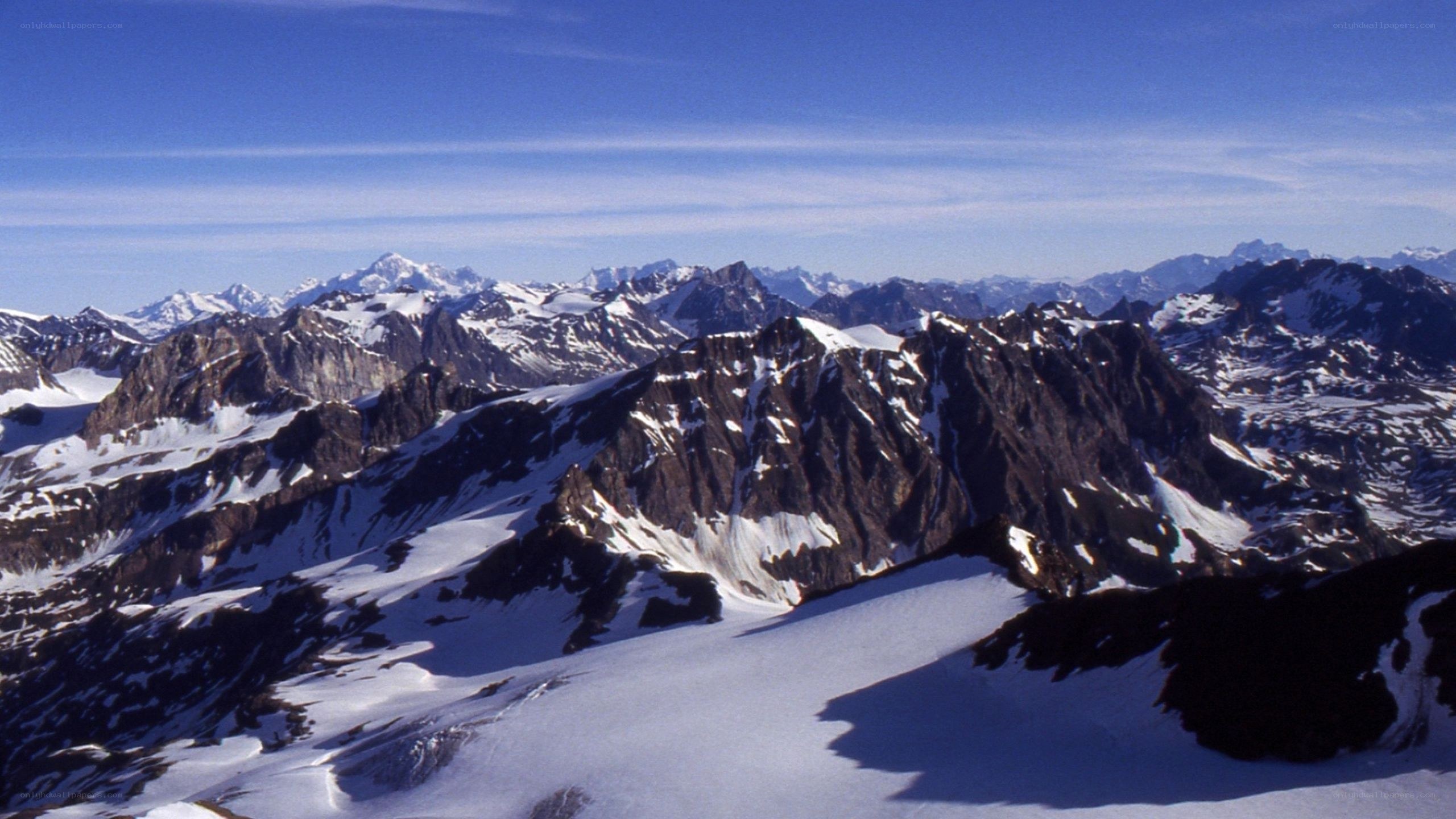 snow-covered mountain range