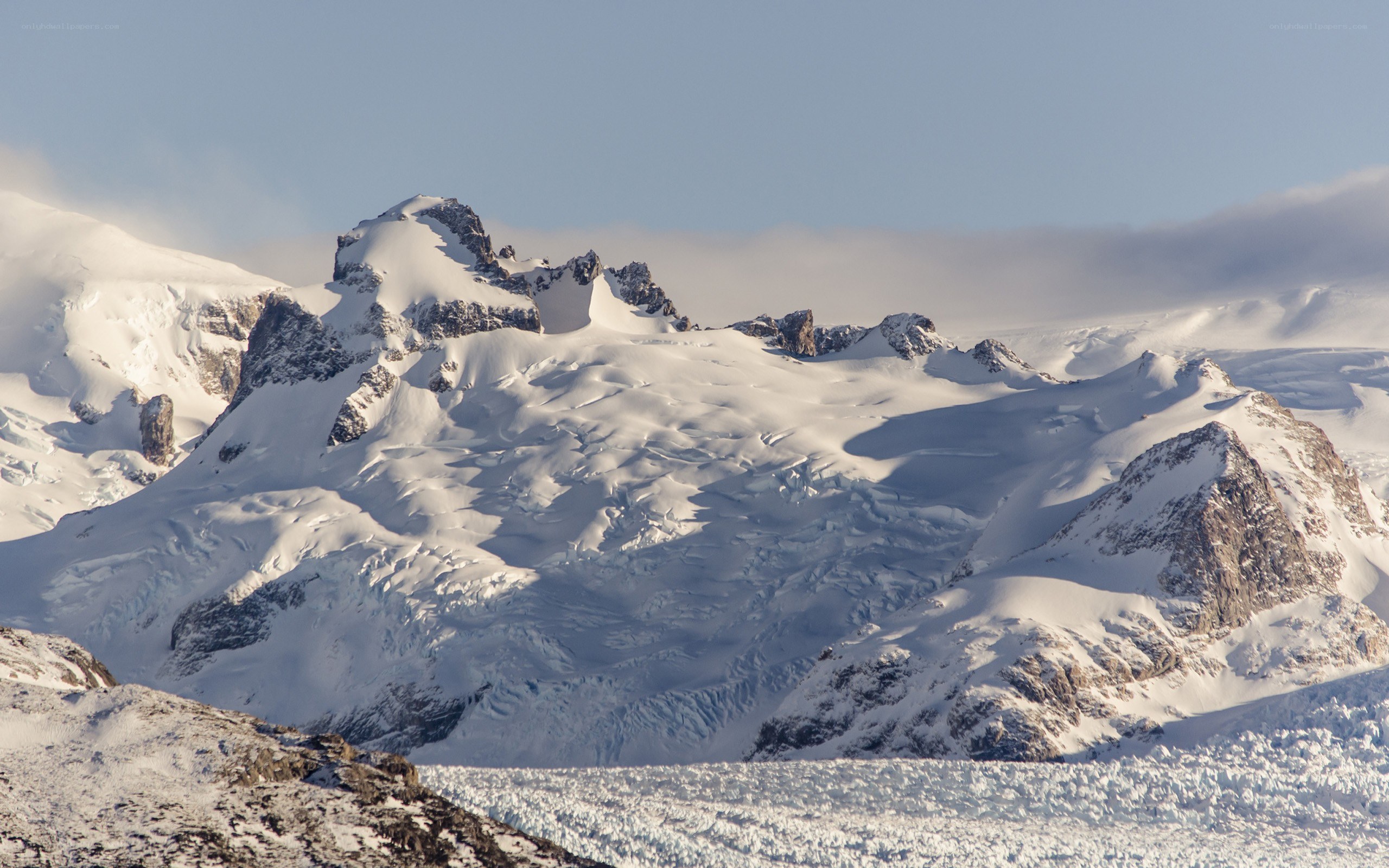 snow-covered mountain range