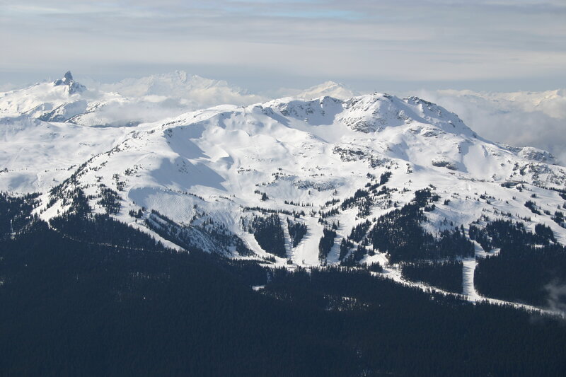 snow-covered mountain range