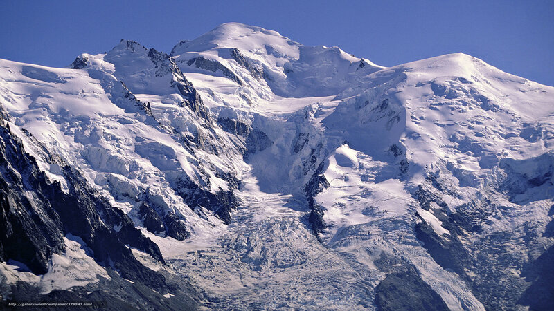 Snow-covered Mountain Range — Blue, Dramatic, Afternoon, Photograph, Glacier, Sky