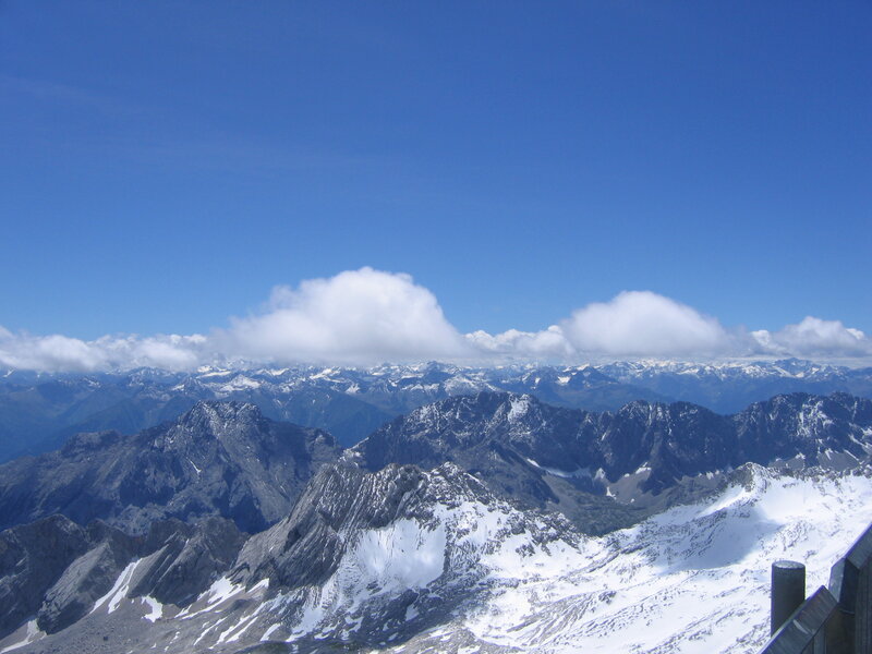 Snow-covered Mountain Range — Blue, Serene, Afternoon