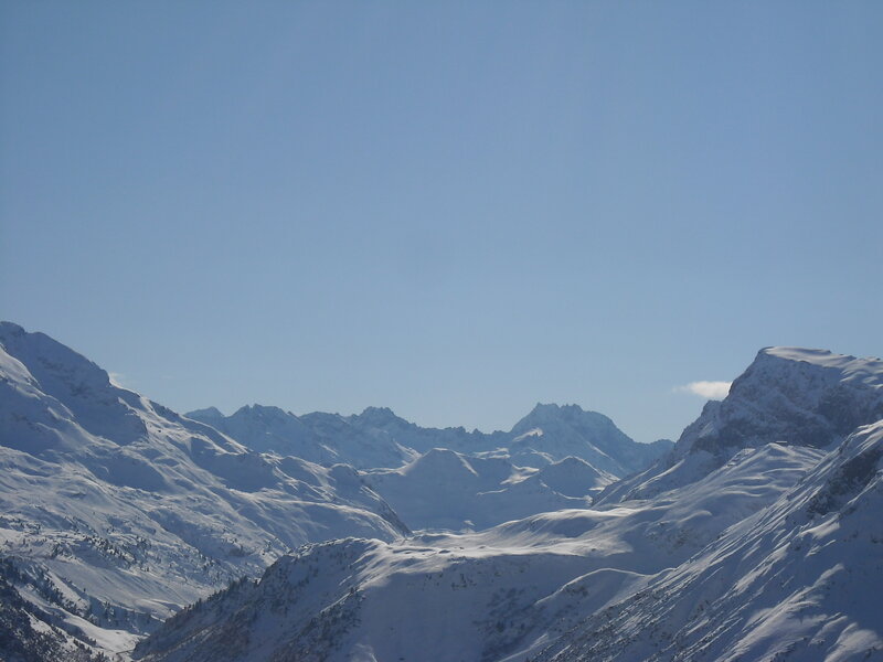 Snow-covered Mountain Range — Serene, White