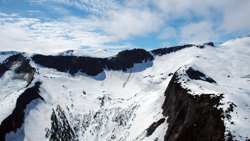 Snow-covered Mountain Range — White, Dramatic, Winter, Photograph, Mountains, Snow, Clouds, Trees