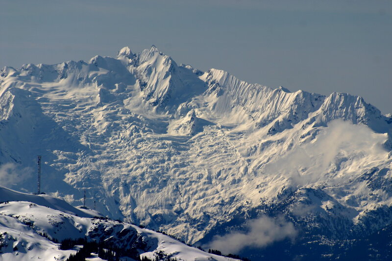 Snow-covered Mountain Range — White, Dramatic, Winter, Photograph, Snow, Clouds