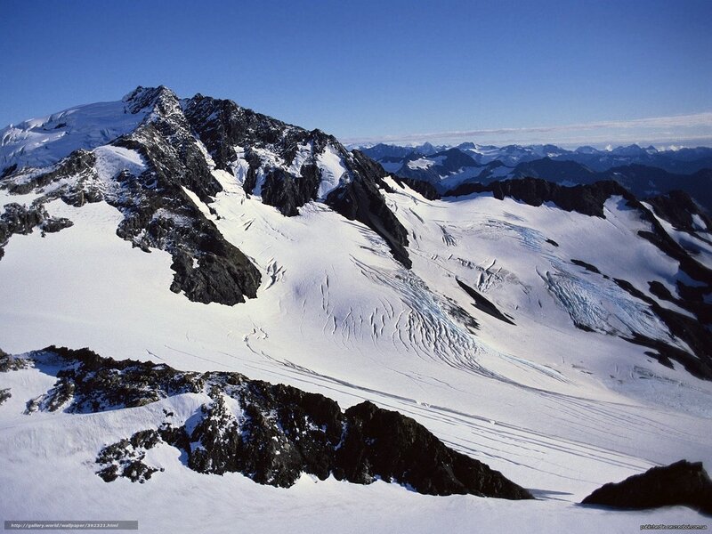 Snow-covered Mountain Range — White, Serene, Afternoon, Photograph, Mountains