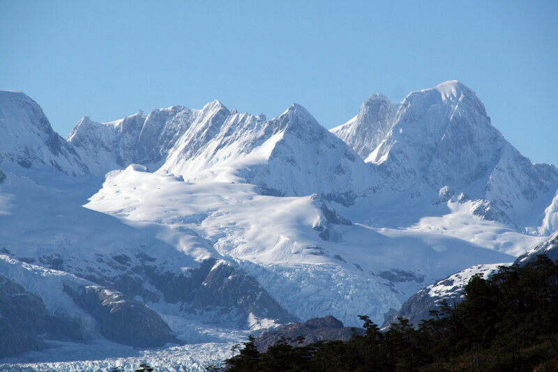 Snow-covered Mountain Range — White, Serene, Afternoon, Photograph