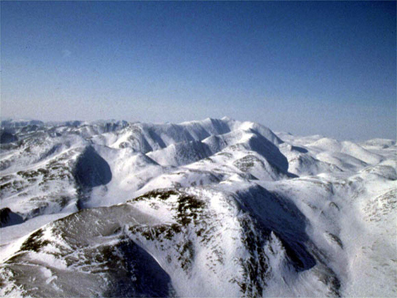Snow-covered Mountain Range — White, Serene, Winter, Photograph, Mountains