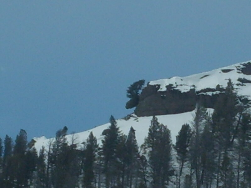 Snow-covered Mountain Slope — Blue