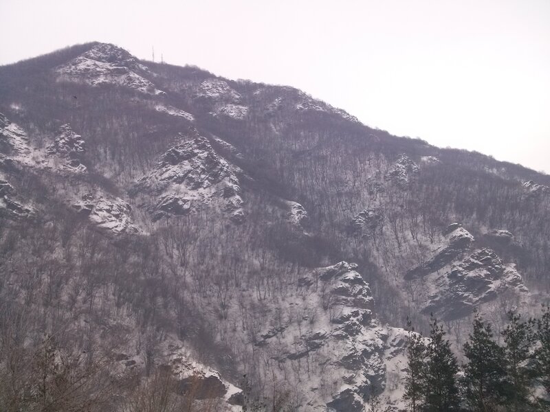 Snow-covered Mountain Slope — White, Cold, Winter
