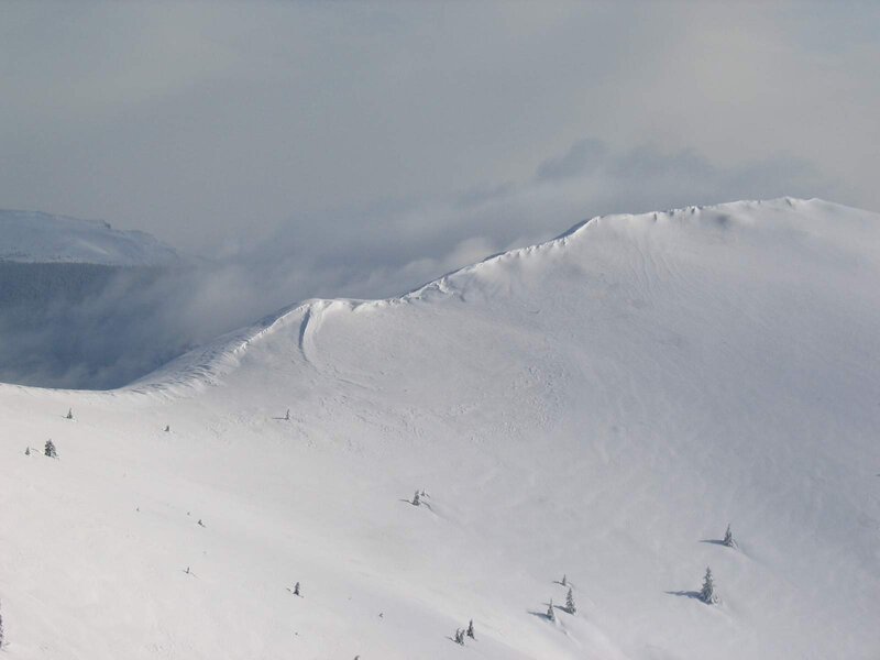 Snow-covered Mountain Slope — White, Serene, Winter
