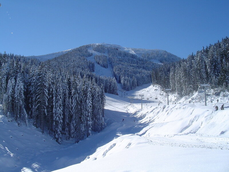 Snow-covered Mountain Slope — White