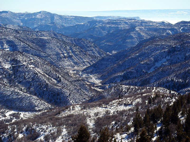 Snow-covered Mountain Valley — White, Serene