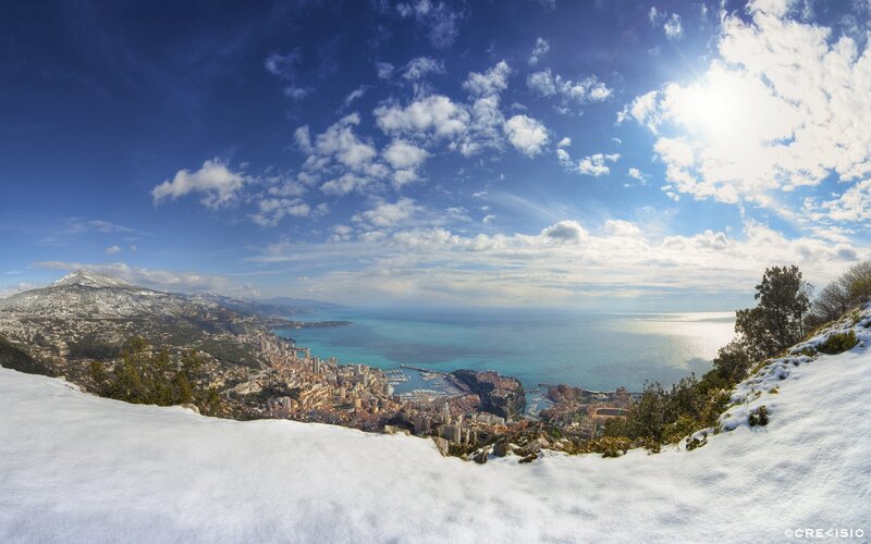 Snow-covered Mountain View