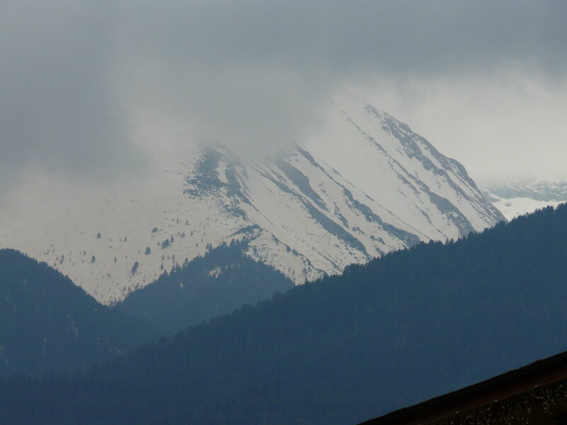 Snow-covered Mountain — White, Overcast