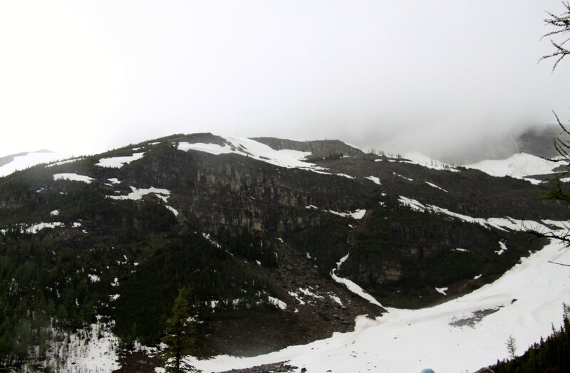 Snow-covered Mountain — White, Overcast, Winter
