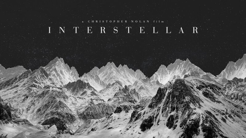 Snow-covered Mountains — Black, Dramatic, Night, Photograph