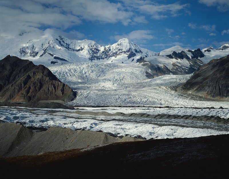 Snow-covered Mountains — Blue, Dramatic, Afternoon, Photograph, Glacier