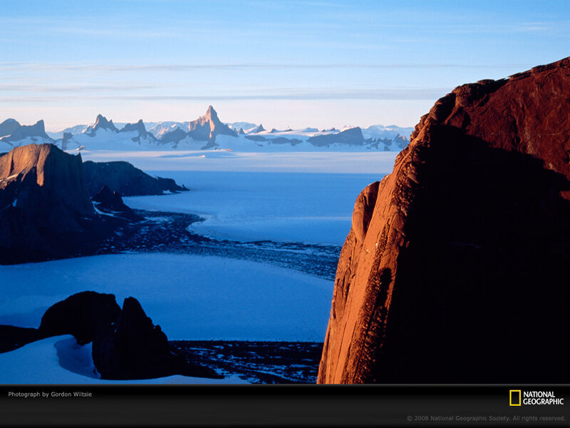 Snow-covered Mountains — Blue, Dramatic, Morning