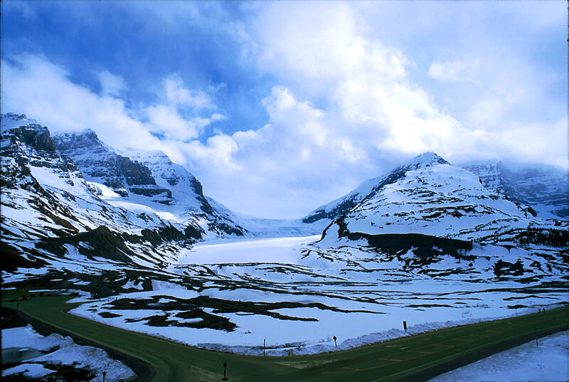 Snow-covered Mountains — Blue, Dramatic, Winter, Photograph, Glacier