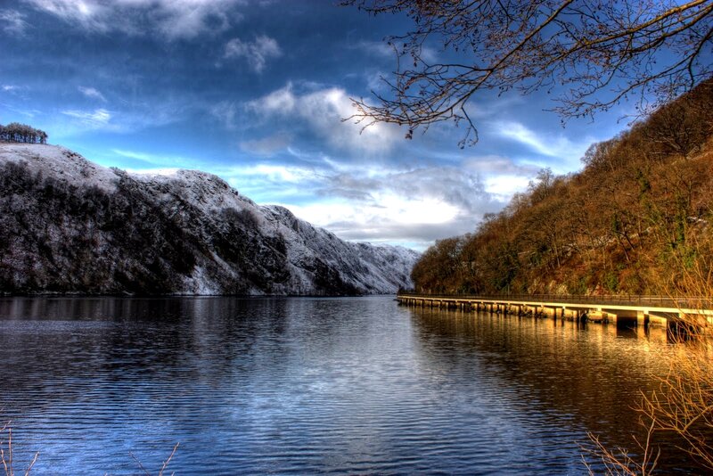 Snow-covered Mountains — Blue, Dramatic, Winter