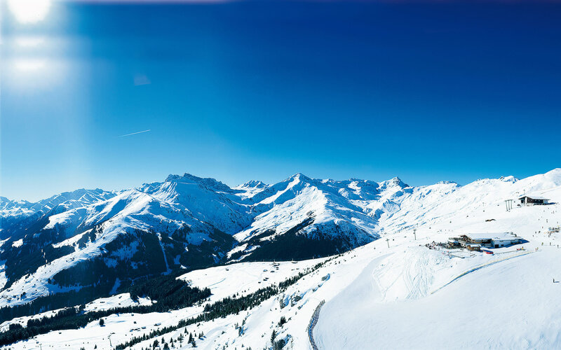 Snow-covered Mountains — Blue, Serene, Afternoon, Photograph, Ski Resort