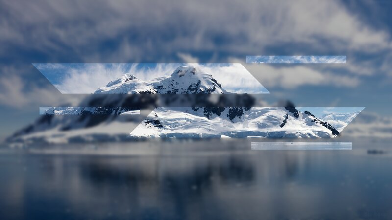 Snow-covered Mountains — Blue, Serene, Photograph, Clouds, Water