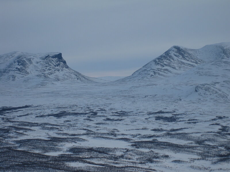 snow-covered mountains landscape