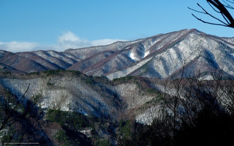 snow-covered mountains landscape