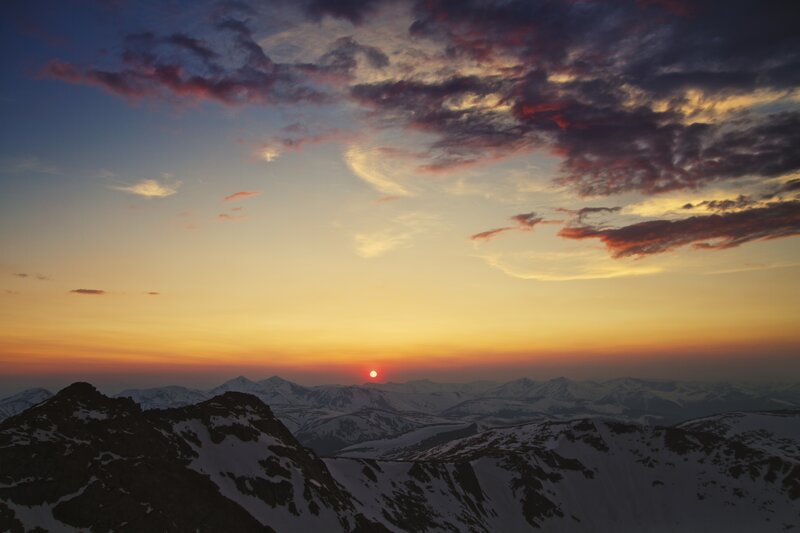 Snow-covered Mountains — Mountain Range