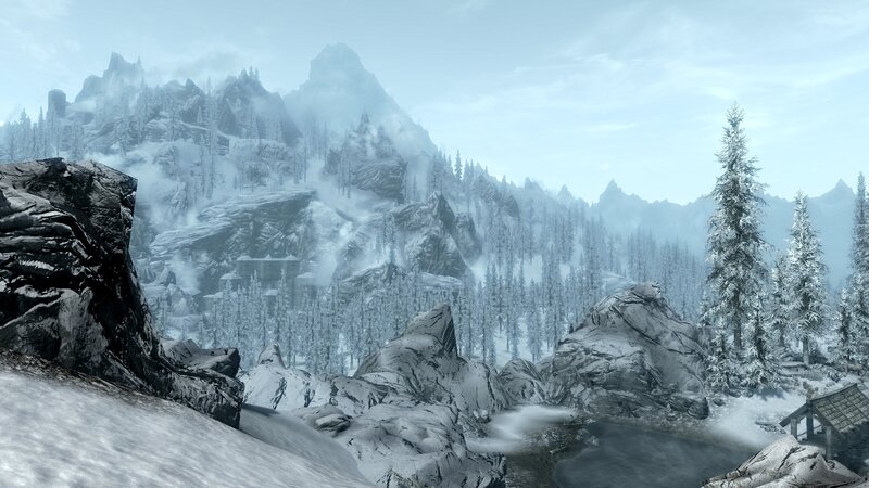 Snow-covered Mountains — White, Cold, Serene