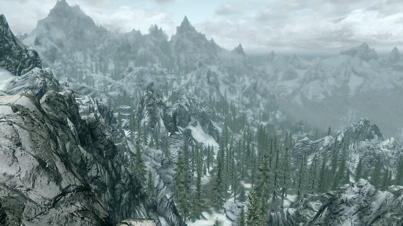 Snow-covered Mountains — White, Cold, Winter, 3d Render