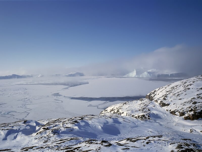 Snow-covered Mountains — White, Cold, Winter, Photograph, Ice