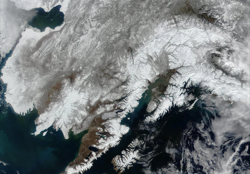 Snow-covered Mountains — White, Cold, Winter, Photograph, Lakes