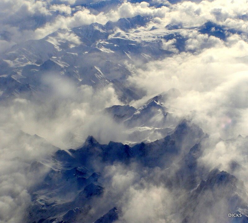 Snow-covered Mountains — White, Dramatic, Photograph