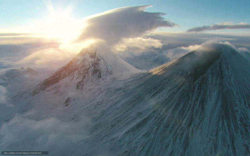 Snow-covered Mountains — White, Dramatic, Sunrise, Photograph, Clouds