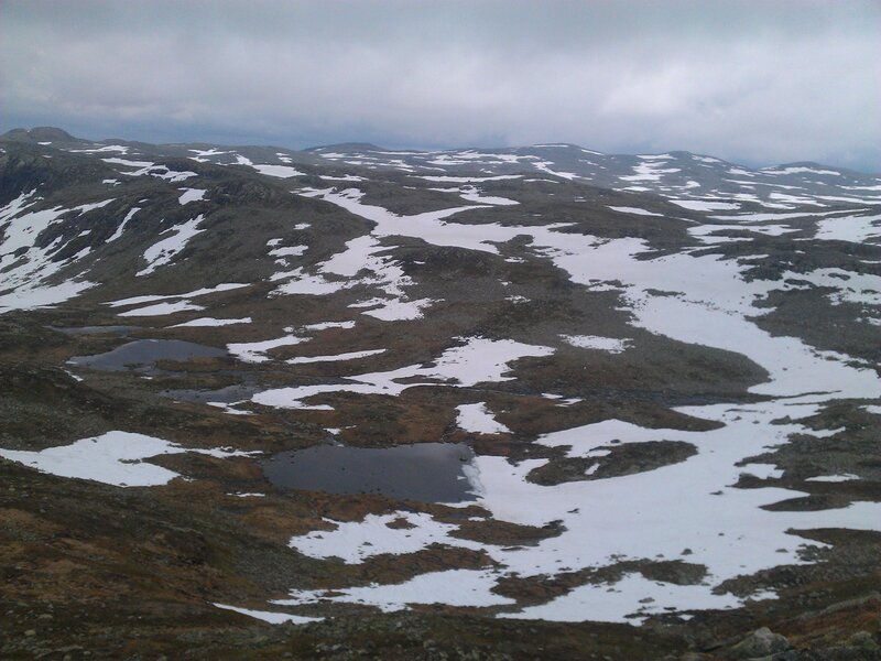 Snow-covered Mountains — White, Overcast, Winter